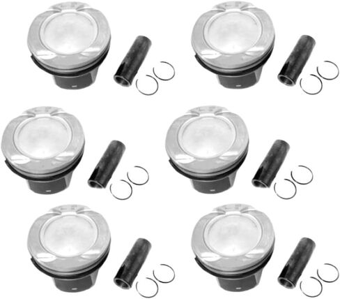 6-Piece Engine Piston and Ring Set with Wrist Pins for 2019+ F-Pace 3.0L I6 AJ20P6 Turbocharged Ingenium Engine in Saudi Arabia
