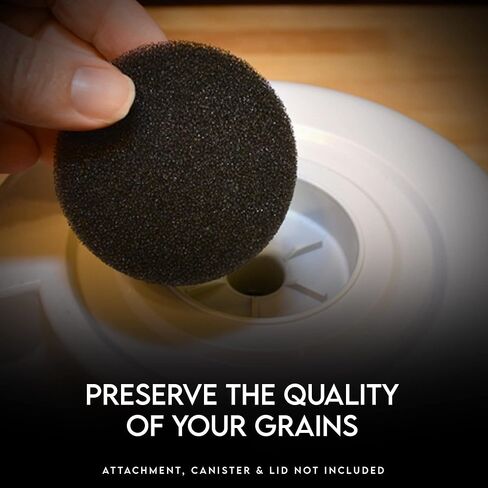 Wonder Mill - مرشح WonderMill & Whisper Mill - مرشح الحبوب اليدوي المتوافق - يمنع الفوضى والغبار in Kuwait