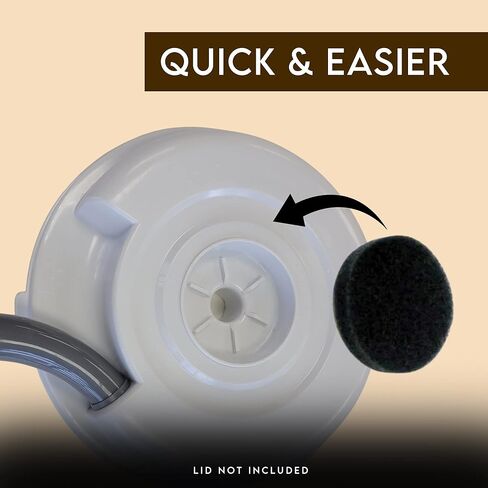 Wonder Mill - مرشح WonderMill & Whisper Mill - مرشح الحبوب اليدوي المتوافق - يمنع الفوضى والغبار in Kuwait