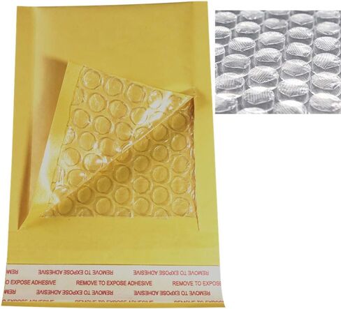 5x7 Inches Small Padded Envelopes Kraft Bubble Mailers Self Seal Shipping Envelopes Bags 50 Pack in Kuwait