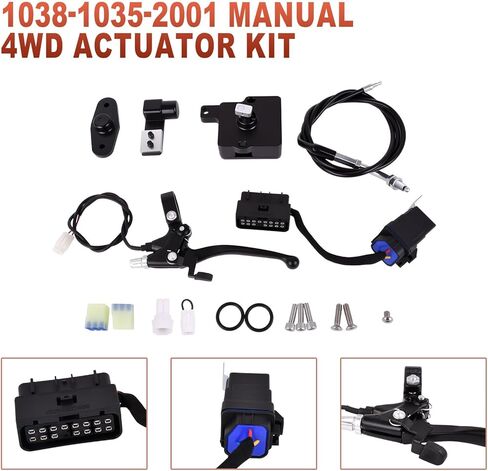 1038-1035-2001 طقم المحرك اليدوي 4WD 16172-0037 متوافق مع كاواساكي 2002-2017 سوزوكي توين بيكس LT-V700F 2004 بروت فورس برايري KVF750 in Kuwait