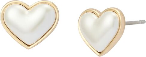 أقراط Betsey Johnson Jewelry النسائية على شكل قلب من اللؤلؤ in Saudi Arabia
