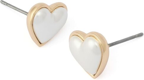 أقراط Betsey Johnson Jewelry النسائية على شكل قلب من اللؤلؤ in Saudi Arabia