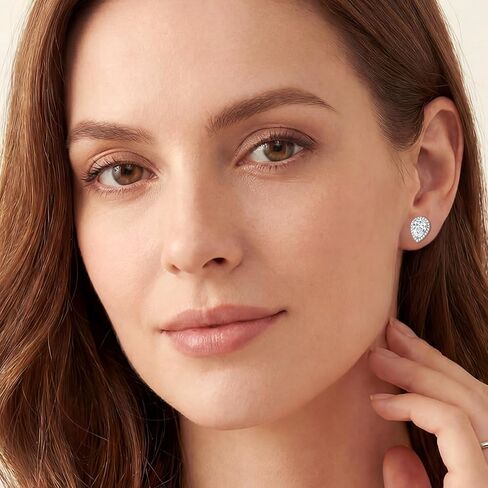 1.77CT Moissanite Stud Earrings, D Color VVS1 S925 Sterling Silver Moissanite Stud Earrings for Women Valentines Anniversary Birthday Jewelry Gifts in Saudi Arabia