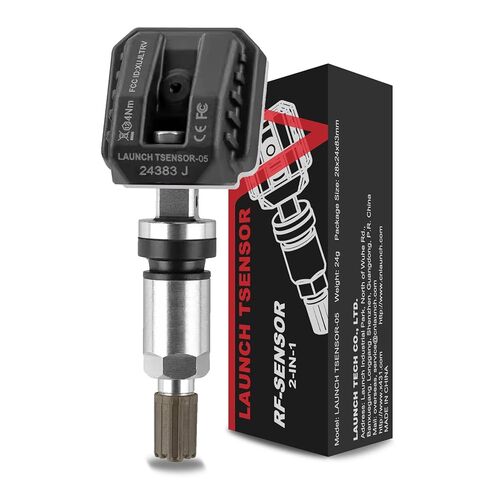 LAUNCH X431 TSENSOR-05 TPMS Sensor 315MHz/433MHz Dual Frequency Screw-in Adjustable Angle Metal Valve Tire Pressure Monitor System Programmable RF-Sensor Replace OE-Sensor [Pack of 4] in Saudi Arabia