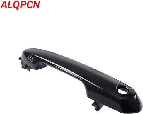 Black Painted 1 Lot Exterior Door Handle Compatible with Toyota RAV4 Highlander Sienna 2019-2024 Without Keyless Entry in Saudi Arabia