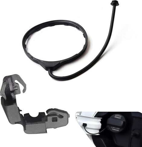 2 PCS Fuel Filler Cap Clip and Fuel Tank Cap Rope Tether, Replace OEM #17670-SJA-013 91594-SNA-A01, Compatible with Honda Accord Civic CRV in Kuwait
