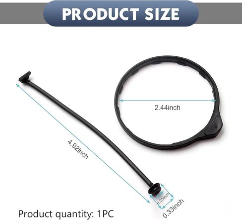2 PCS Fuel Filler Cap Clip and Fuel Tank Cap Rope Tether, Replace OEM #17670-SJA-013 91594-SNA-A01, Compatible with Honda Accord Civic CRV in Kuwait