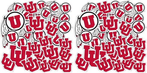 Desert Cactus University of Utah Sticker UT Utes Vinyl Decals Laptop Water Bottle Car Scrapbook T1 (Type 1-1) in Saudi Arabia