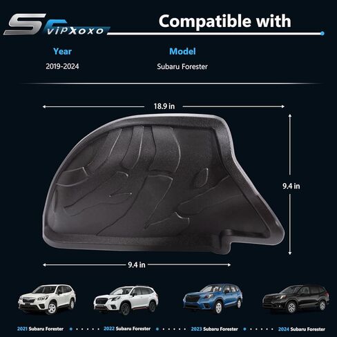 واقيات جانبية للشحن (مجموعة مكونة من قطعتين) - مناسبة تمامًا لموديلات Forester Wildersness 2019-2024 - استبدال بطانة صندوق السيارة المطاطية شديدة التحمل لتصنيع المعدات الأصلية J501SSJ340 in Kuwait