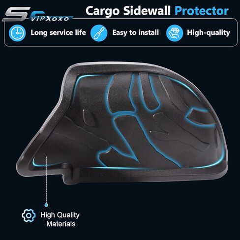 واقيات جانبية للشحن (مجموعة مكونة من قطعتين) - مناسبة تمامًا لموديلات Forester Wildersness 2019-2024 - استبدال بطانة صندوق السيارة المطاطية شديدة التحمل لتصنيع المعدات الأصلية J501SSJ340 in Kuwait