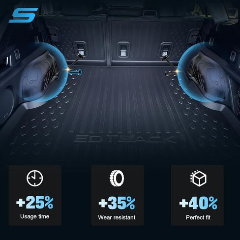 واقيات جانبية للشحن (مجموعة مكونة من قطعتين) - مناسبة تمامًا لموديلات Forester Wildersness 2019-2024 - استبدال بطانة صندوق السيارة المطاطية شديدة التحمل لتصنيع المعدات الأصلية J501SSJ340 in Kuwait