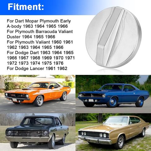 غطاء خزان الوقود من AUTOVIC لغطاء خزان الوقود لبليموث باراكودا فاليانت ودودج دارت 1963 1964 1965 1966 لنماذج موبار A-Body المبكرة in Kuwait