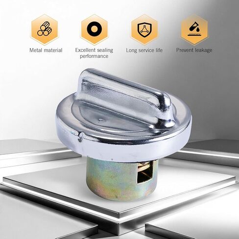 Fuel Gas Tank Cap, Alloy Anti-scratch Waterproof Motorcycle Fuel Cap, Motorcycles Oil Tank Sealing Tool, for Most 50cc 150cc 250cc ATV Moped Scooter Go Karts Pit Bike Dirt Bikes (Silver) in Kuwait