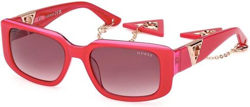 نظارة شمسية من البلاستيك مربعة الشكل من GUESS مع سلسلة مفاتيح in Saudi Arabia