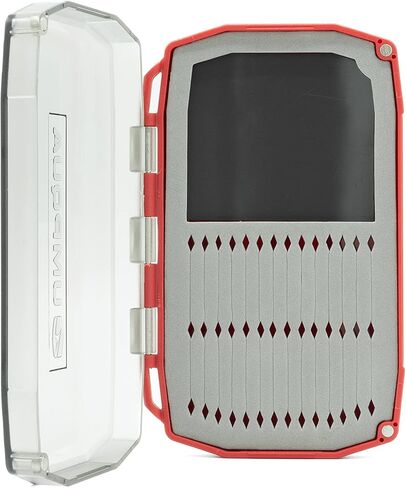 UMPQUA UPG Foam Daytripper Red Mini Fly Box - Lightweight Versatile Waterproof Dustproof Quick-Loading Fly Storage Case - Fly Fishing Tackle Organizer in Kuwait