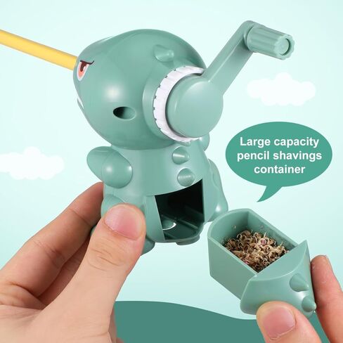 مبراة يدوية على شكل ديناصور من توفيكو، مبراة أقلام رصاص للأطفال، مبراة أقلام رصاص لطيفة، مبراة أقلام رصاص للفتيات، مبراة كهربائية بألوان زاهية، هدية للأطفال، صبي من البلاستيك in Kuwait
