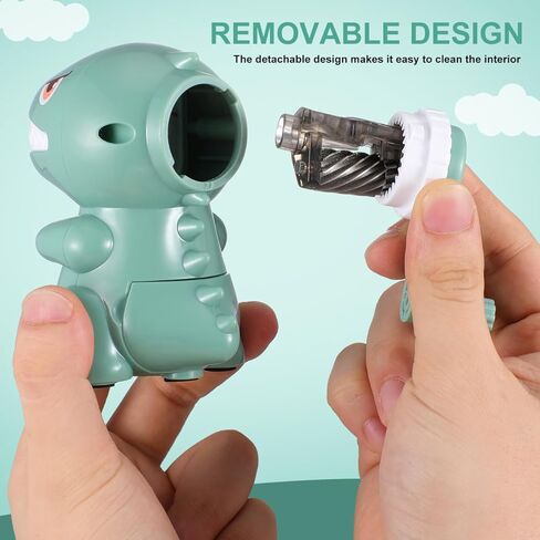 مبراة يدوية على شكل ديناصور من توفيكو، مبراة أقلام رصاص للأطفال، مبراة أقلام رصاص لطيفة، مبراة أقلام رصاص للفتيات، مبراة كهربائية بألوان زاهية، هدية للأطفال، صبي من البلاستيك in Kuwait