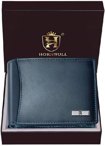 Themes Leather Wallet for Men | Stylish Valentine's Day Mens Gift Wallet | RFID Blocking Wallets Men Leather (Green) in Saudi Arabia
