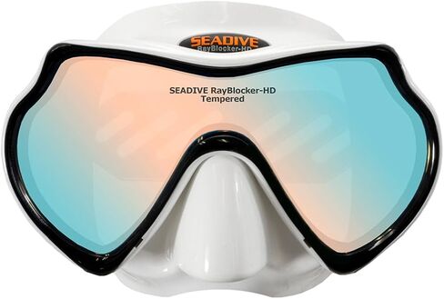 Seadive by XS Scuba Ray Blocker Eagleye SLX HD Mask - White, Without Purge in Kuwait