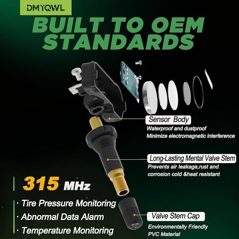 TPMS 315 ميجاهرتز لشاحنات جنرال موتورز؛ شيفروليه سيلفرادو 1500(07-18)|سيلفرادو 2500/3500(07-19)|كولورادو(15-22)|Express(07-22)|جي إم سي Sierra1500(07-18)|Sierra2500/3500(07-19) مستشعر ضغط الإطارات (4 قطع) in Kuwait