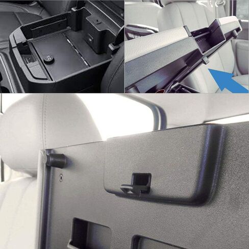 LUJUNTEC غطاء مسند ذراع وحدة التحكم المركزية مناسب لـ 2007-2013 لسيارة Chevy Silverado Avalanche Suburban لـ GMC Sierra Yukon غطاء مسند ذراع مزلاج أسود 924-810 2086415,20864153 in Saudi Arabia