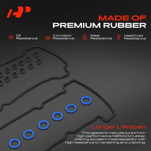 مجموعة حشية غطاء صمام المحرك A-Premium متوافقة مع Ford Escape 2001-2004، Taurus 2001-2003 وMazda Tribute 2001-2004، MPV 2002-2003 وMercury Sable 2001-2003، 3.0L in Saudi Arabia