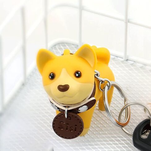 SNUGGLEUP Shiba Inu Keychain,Creative Couple Car Key Pendant With Key Ring Cute Dog Doll Personality School Bag Pendant Key Chains Girl Boy in Saudi Arabia