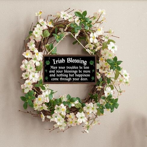 Irish Blessing Happiness Friendship Gift Plaque St Patricks Day Lucky House Sign (US-G016) in Kuwait