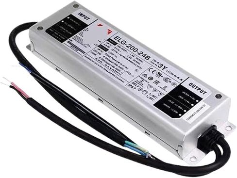 1pcs ELG-200-24B-3Y 24V8.4A dimming Constant Voltage LED Lighting Driver PFC Function AC-DC IP67 Power Supply in Saudi Arabia