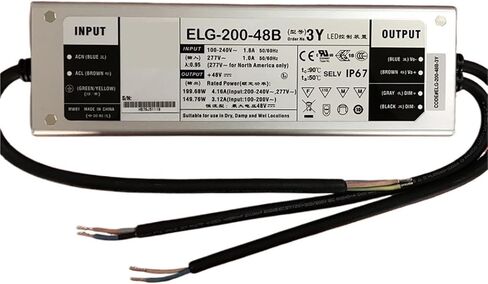 1 قطعة 144 ~ 120 واط الجهد المستمر تيار مستمر عكس الضوء LED سائق التيار الكهربائي ELG-200-B-3Y 12 فولت 24 فولت 36 فولت 42 فولت 48 فولت 54 فولت (ELG-200-36B-3Y 36 فولت) in Saudi Arabia