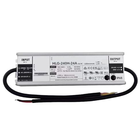 1pcs HLG-240H-24A 240W 24V10A Switching Power Supply LED Power PFC Waterproof lamp Constant Voltage Constant Current in Saudi Arabia