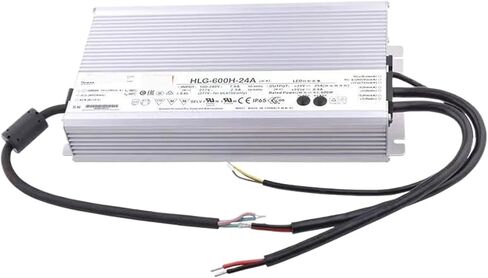 1pcs HLG-600H-24A 24V 25A 600W Constant Voltage Constant Current LED Driver IP65 Waterproof LED Power Supply in Saudi Arabia