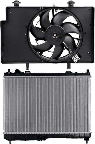 Radiator Cooling Fan Assembly Compatible with 2011-2018 for Ford for Fiesta 1.6L,Radiator Fan Direct Fit Replacement for Engine Cooling Fan & Radiator in Saudi Arabia