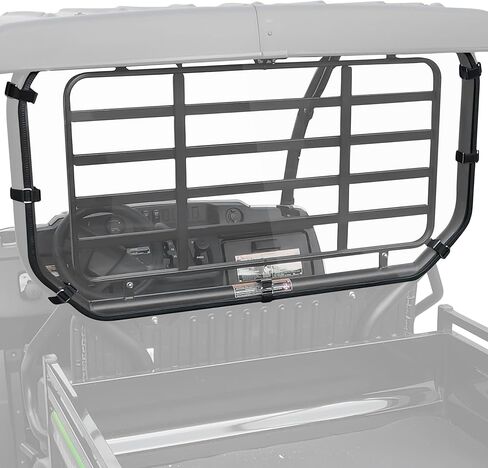 SAUTVS Rear Windshield for Kawasaki Mule SX SE XC LE FE 2017-2026 Accessories, Polycarbonate Clear Back Window with Noise Strip, Impact Resistant in Saudi Arabia