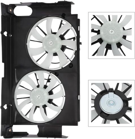 Radiator Cooling Fan Assembly Compatible with 2013-2018 for Toyota for RAV4 2.5L,Radiator Fan Direct Fit Replacement for Engine Cooling Fan & Engine A/C Condenser in Saudi Arabia