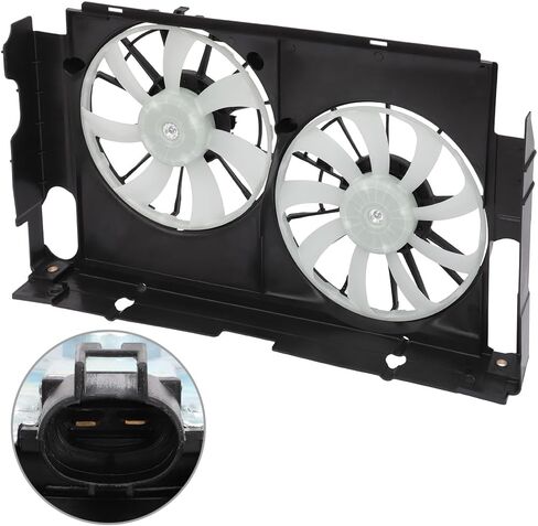 Radiator Cooling Fan Assembly Compatible with 2013-2018 for Toyota for RAV4 2.5L,Radiator Fan Direct Fit Replacement for Engine Cooling Fan & Engine A/C Condenser in Saudi Arabia