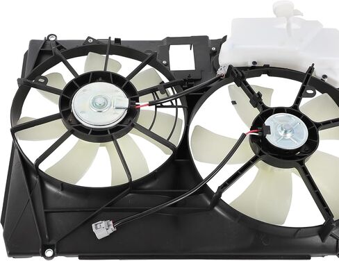 Radiator Cooling Fan Assembly Compatible with 2004-2005 for Toyota for Sienna 3.3L, Black&White Radiator Fan Direct Fit Replacement for Engine Cooling Fan in Saudi Arabia