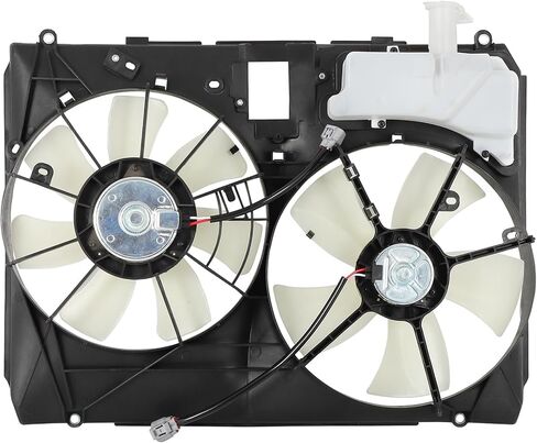 Radiator Cooling Fan Assembly Compatible with 2004-2005 for Toyota for Sienna 3.3L, Black&White Radiator Fan Direct Fit Replacement for Engine Cooling Fan in Saudi Arabia
