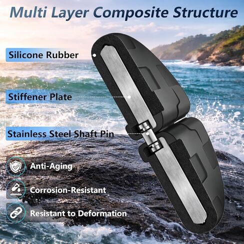 Exhaust Flapper Water Shutter with Grommets Compatible with MerCruiser Stern Drives 2.5L 3.0L 3.7L Engines Replace # 18-2727 60930 in Saudi Arabia