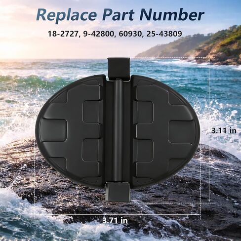 Exhaust Flapper Water Shutter with Grommets Compatible with MerCruiser Stern Drives 2.5L 3.0L 3.7L Engines Replace # 18-2727 60930 in Saudi Arabia