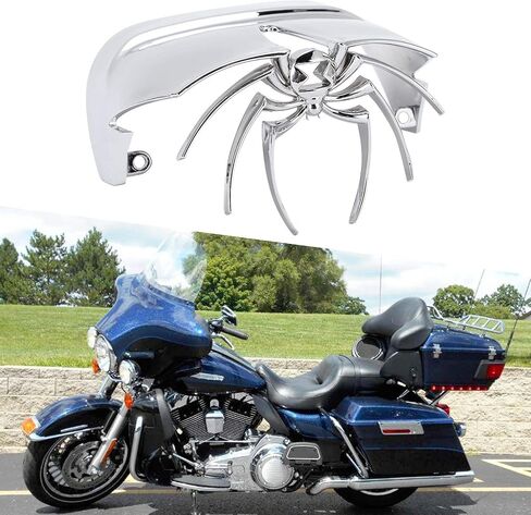 Motorcycle Tail Light Cover Chrome Plated ABS Spider Design Rear Lamp Guard Rustproof Decorative Accessory for in Kuwait