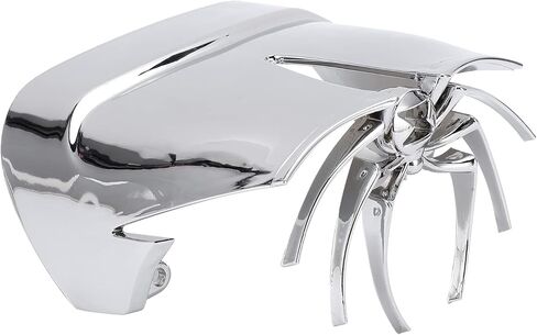 Motorcycle Tail Light Cover Chrome Plated ABS Spider Design Rear Lamp Guard Rustproof Decorative Accessory for in Kuwait