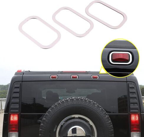 PIUGILH مصابيح سقف الكابينة إطار زخرفي مناسب لـ Hummer H2 2003-2009، مصابيح سقف الكابينة غطاء الكسوة الخفيفة in Saudi Arabia