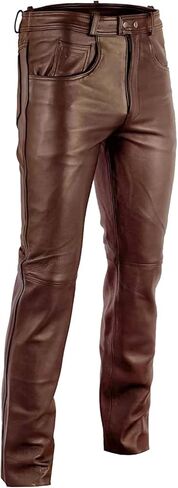 Genuine Leather Pants for Men Bikers Fashion Pants 100% Real Leather in Saudi Arabia