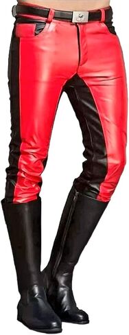 Genuine Leather Pants for Men Bikers Fashion Pants 100% Real Leather in Saudi Arabia
