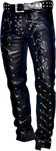 Genuine Leather Pants for Men Bikers Fashion Pants 100% Real Leather in Saudi Arabia