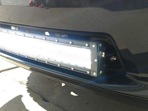 شريط إضاءة LED بطول 40 بوصة من iJDMTOY متوافق مع 09-18 Dodge RAM 1500 Express مع مصد رياضي، بما في ذلك شريط إضاءة LED منحني 240 وات، ودعامات تثبيت بفتحة المصد السفلي ومجموعة أسلاك التبديل in Saudi Arabia