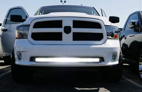 شريط إضاءة LED بطول 40 بوصة من iJDMTOY متوافق مع 09-18 Dodge RAM 1500 Express مع مصد رياضي، بما في ذلك شريط إضاءة LED منحني 240 وات، ودعامات تثبيت بفتحة المصد السفلي ومجموعة أسلاك التبديل in Saudi Arabia