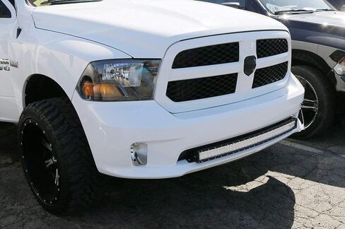 شريط إضاءة LED بطول 40 بوصة من iJDMTOY متوافق مع 09-18 Dodge RAM 1500 Express مع مصد رياضي، بما في ذلك شريط إضاءة LED منحني 240 وات، ودعامات تثبيت بفتحة المصد السفلي ومجموعة أسلاك التبديل in Saudi Arabia